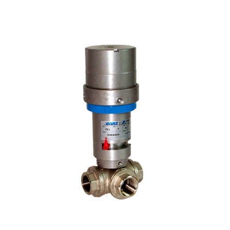 Válvula de 3 vías con bola perforada en T de latón ART.F3T D.A. 2"-50