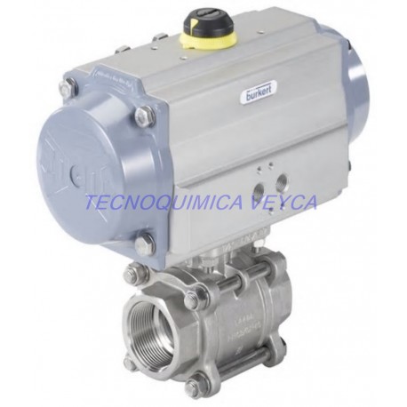 Válvula de Bola con Actuador Neumático Tipo 8805 3" EXTREMOS ROSCADOS G3"