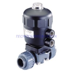 Válvula de Membrana 2/2 Vías Acc. Neumáticamente Cuerpo Sintético Tipo 2030-A-2-15,0-AD-PV-KM25-C-D