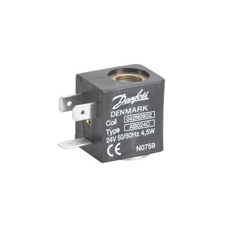 Bobina para solenoide Tipo AB024C IP00 Pala DIN, actuador 9mm 24V 50/60Hz 4,5W Conectores+Pack 9-2