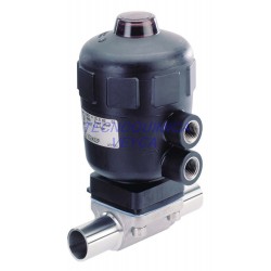 Válvula de Membrana 2/2 Vías Acc. Neumáticamente Acero Inox Tipo 2031-A-2-25,0-AD-VG-SD44-D-F