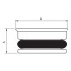 TAPON INTERMEDIO PARA BASES MODULARES 1/4