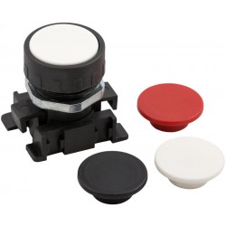 PULSADOR RASO NEGRO/ROJO/BLANCO