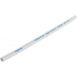 Tubo flexible de Poliamida con calibración exterior color Plateado Tipo PAN-8X1,25-SI