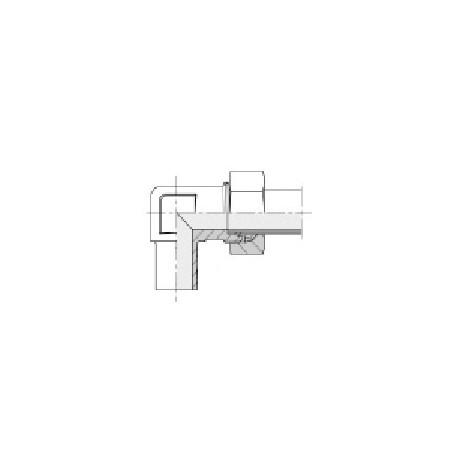 Racord Codo orientable Tipo L Tubo 18
