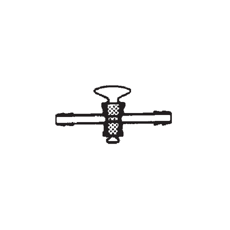 LLAVE de paso 8mm con oliva 14mm Macho 24