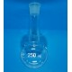 MATRAZ esferico fondo redondo cuello LARGO vidrio borosilicato H-29/32 250ml