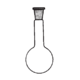 MATRAZ esferico fondo redondo cuello LARGO vidrio borosilicato H-29/32 500ml