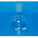 MATRAZ esferico fondo PLANO cuello CORTO vidrio borosilicato H-14/23 100ml