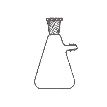 Matraz Erlenmeyer Kitasato con salida lateral hembra H-29/32 Capacidad 1000ml