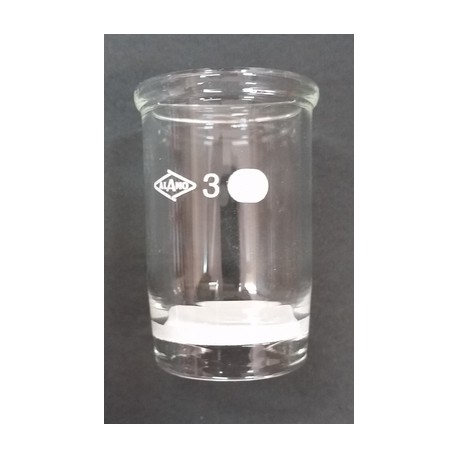 CRISOL con placa porosa Ø40x65mm Porosidad 4 Capacidad 50ml