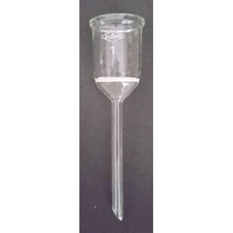 EMBUDO cilindrico diametro de Placa Ø90mm Porosidad 3 Capacidad 450ml