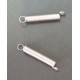 MUELLE para sujetar esmerilado con GANCHO para uniones B-14/23 Longitud 21mm