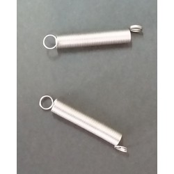 MUELLE para sujetar esmerilado con GANCHO para uniones B-14/23 Longitud 21mm