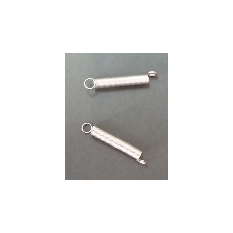 MUELLE para sujetar esmerilado con GANCHO para uniones B-29/32 Longitud 31mm