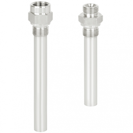 Vaina para roscar DIN 43772 TW45-F 1/2H L-45mm Tubo 10x1.5