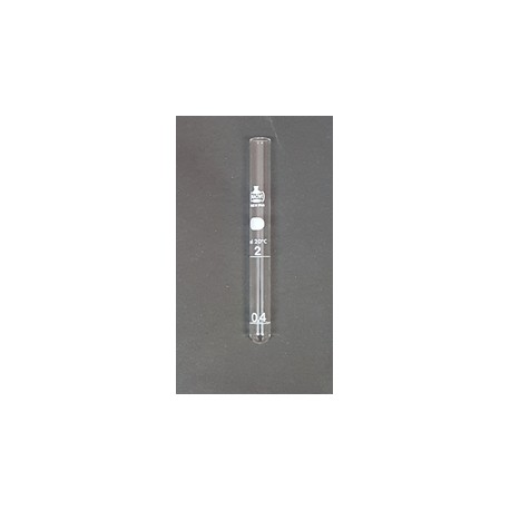 TUBO mezclador para velocidad 10x100mm Graduacion a 0,4 y 2ml 100ud