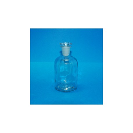 FRASCO boca estrecha 19/26 con tapon de vidrio SIMAX Blanco 250ml