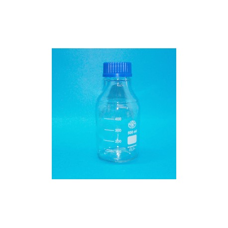 FRASCO rosca ISO-GL-45 SIMAX con TAPA y anillo azul para autoclave Capacidad 1000ml