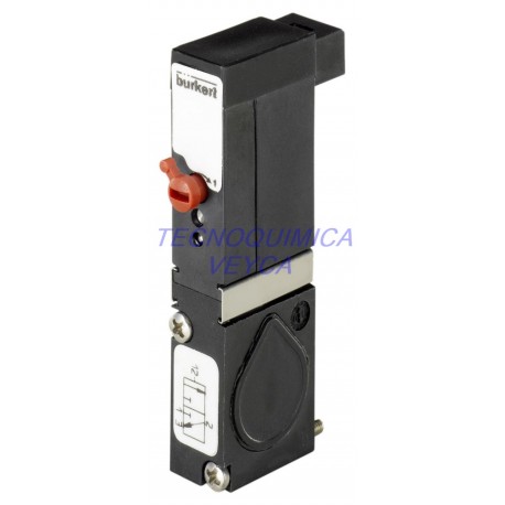 Electroválvula 3/2 vías para Neumática Tipo 6510-C02,5-FM08-0000-B0-024/DC-01
