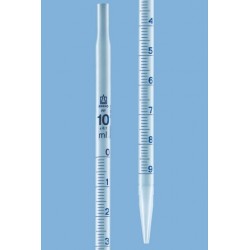 PIPETA GRADUADA, PP 10 ML:0,1 ML, DIA EXT. DE ASP. 10 MM