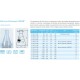 Matraz Erlenmeyer DURAN cuello ESTRECHO no esmerilado 3000ml