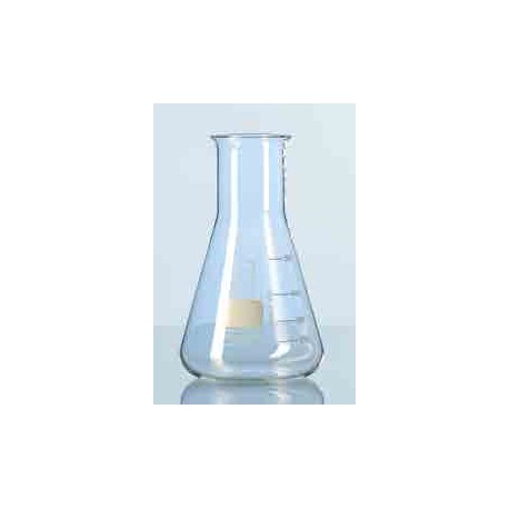 Matraz Erlenmeyer DURAN cuello ANCHO no esmerilado 250ml