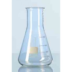 Matraz Erlenmeyer DURAN cuello ANCHO no esmerilado 300ml