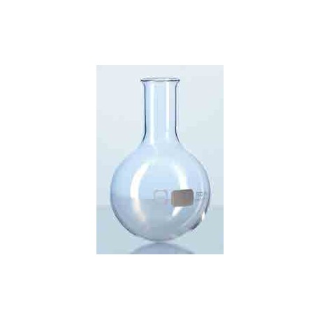 Matraz ESFERICO fondo REDONDO DURAN cuello estrecho con reborde 100ml