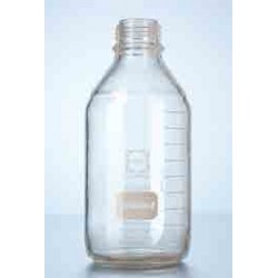 FRASCO para laboratorio Protect DURAN rosca DIN provisto recubrimiento plastico GL45 con tapa a rosc
