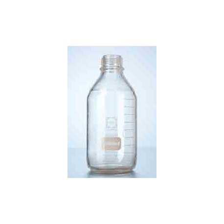 FRASCO para laboratorio Protect DURAN rosca DIN provisto recubrimiento plastico GL45 con tapa a rosc