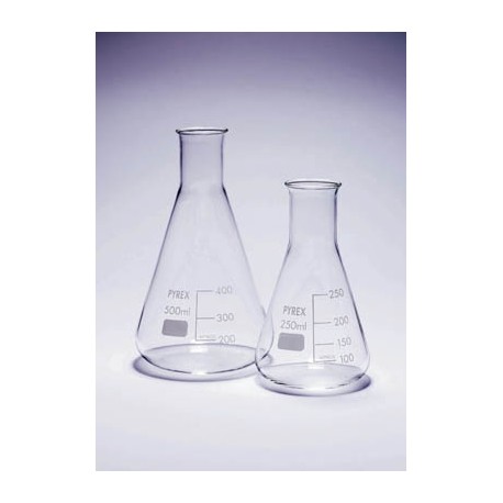 Matraz Erlenmeyer cuello ESTRECHO no esmerilado 25ml