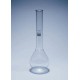 Matraz Kjeldahl con cuello plano de vidrio de borosilicato Pyrex 300ml