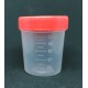 Contenedor de 100ml tapa ROJA en bolsa individual asepticos 500ud