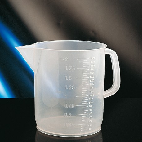 Jarra Polipropileno Vaso Graduado con asa y pico 2000ml (2 litros)