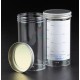 Contenedor Poliestireno con tapón de sello de flujo capacidad 250ml pack 50ud