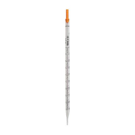 Pipeta graduada 10ml 1/10 PVC algodón STERILIN 50ud