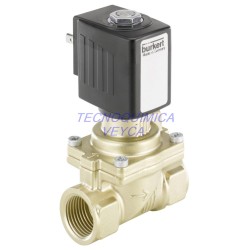 Válvula de Membrana de 2/2 Vías Servocontrolada Tipo 6281 1/2 G JUNTA FKM ATEX NC  PN16