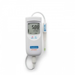 Electrodo pH/Temp punta cónica, cuerpo PVDF, productos semisólidos, 1m, para pHmetro HI99161