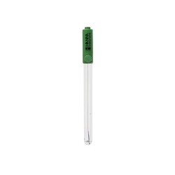 Electrodo referencia de plata, cuerpo de vidrio, usos generales (amplio rango temp), conector banana