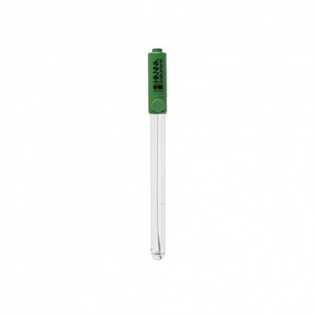 Electrodo referencia de plata, cuerpo de vidrio, usos generales (amplio rango temp), conector banana