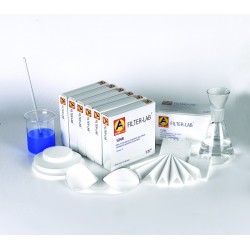PAPEL FILTRO ANALISIS CUALITATIVO ref. 1254 PLEGADO Ø240mm DIAMETRO 100ud