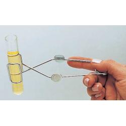Pinza para tubos ensayo acero 145mm