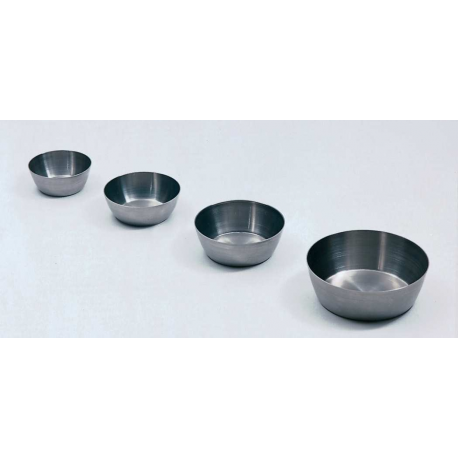 Capsula fondo plano inox 70x25mm