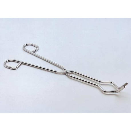 Pinza para crisol curva inox 200mm