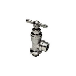 Válvula de aguja Grifo de punzón en codo M/H roscado BSP cilíndrico 4mm G1/4"