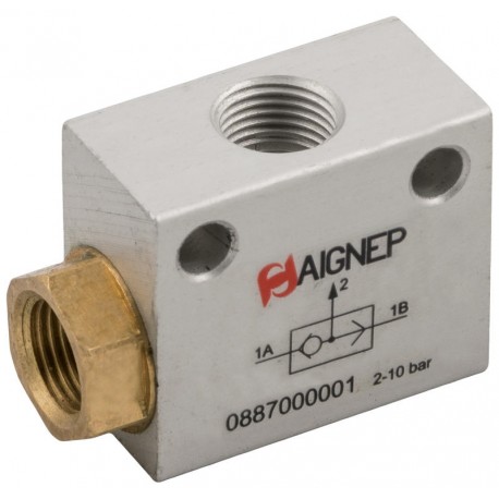 VALVULA SELECTOR CIRCUITOS FUNCION "O" 1/8