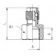 Racord rápido recto hembra tubo 8/6 G1/4 RDH8-1/4 1463-8/6-1/4 Ref. 1030 8/6 1/4