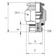 RECTO CILINDRICO MACHO CON TORICA 12 3/8