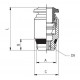 RECTO CONICO MACHO HEXAGONO INTERIOR 6 1/4